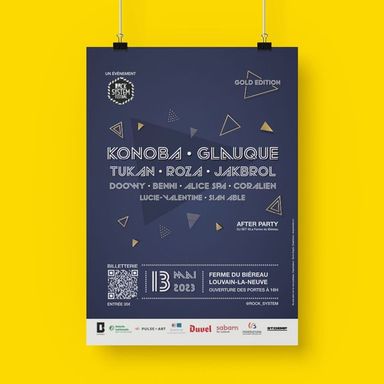 Affiche officielle du festival Gold Edition 2023